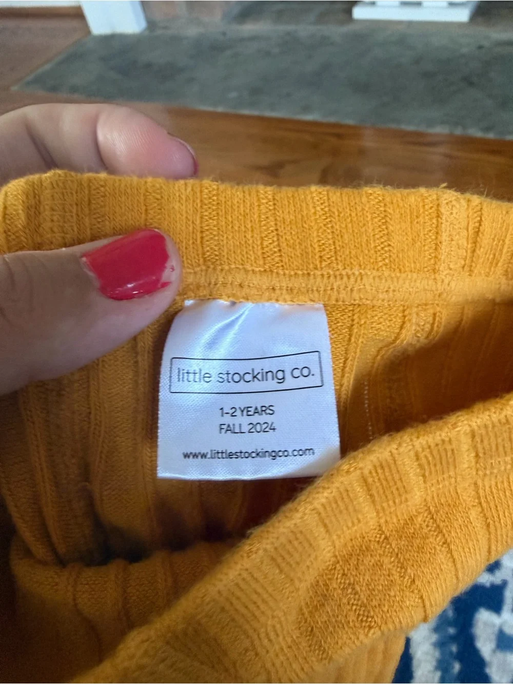 Girls Ribbed Tights in Pink and Mustard - Soft Stretch